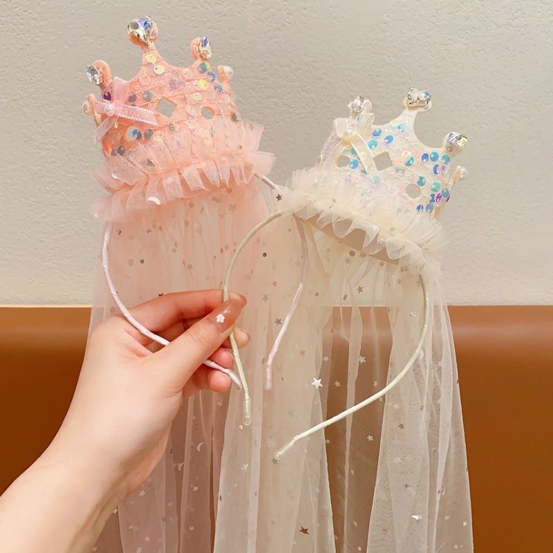 Glitter Tablecloth - Serre-têtes Princesse avec Voile, Accessoires Cheveux
