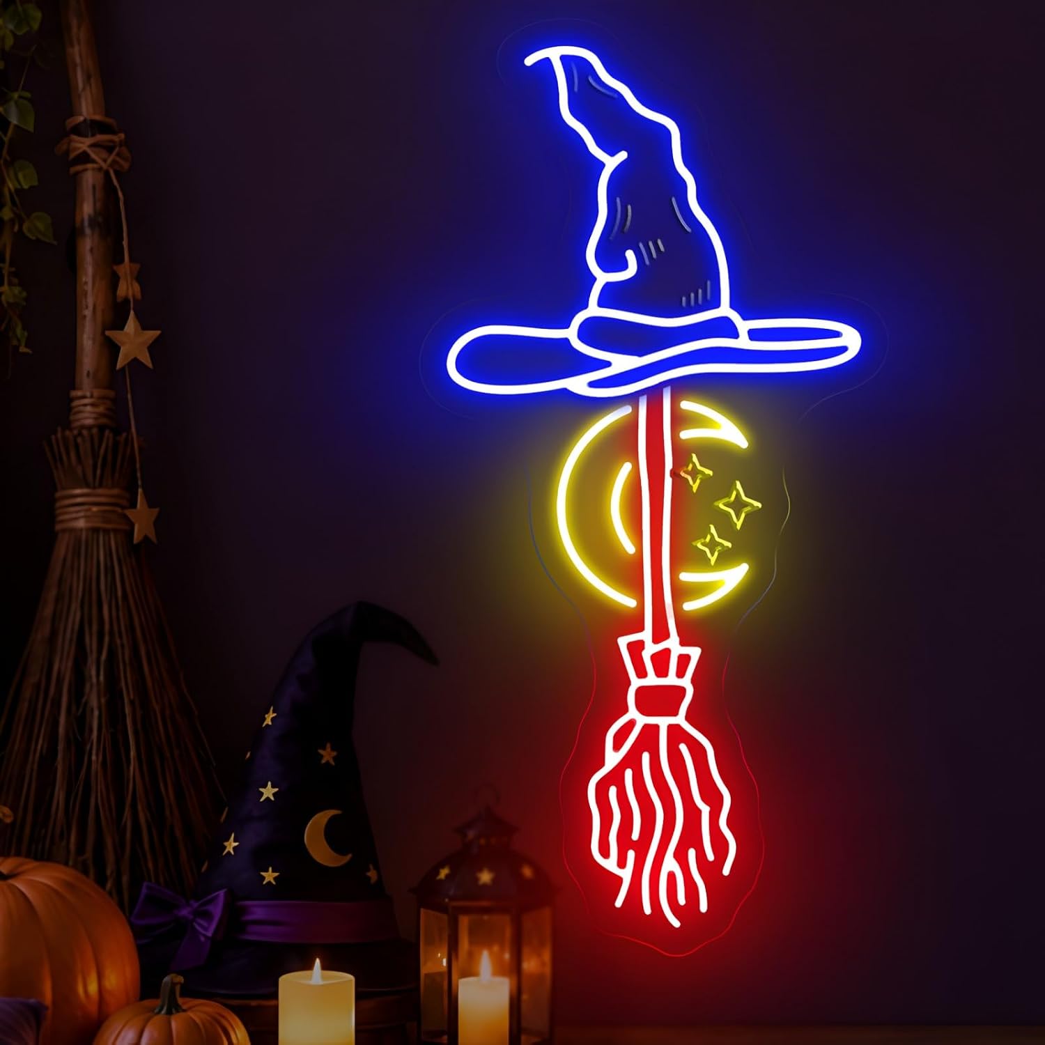Enseigne néon chapeau de sorci - Neon Sign Party avis et prix