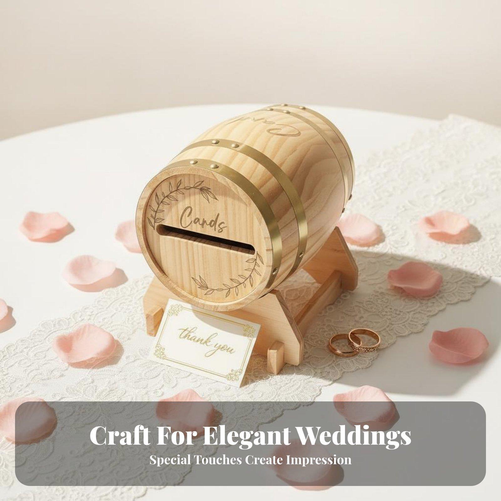 Grande boîte à cartes en bois  - Event Party Box avis et prix