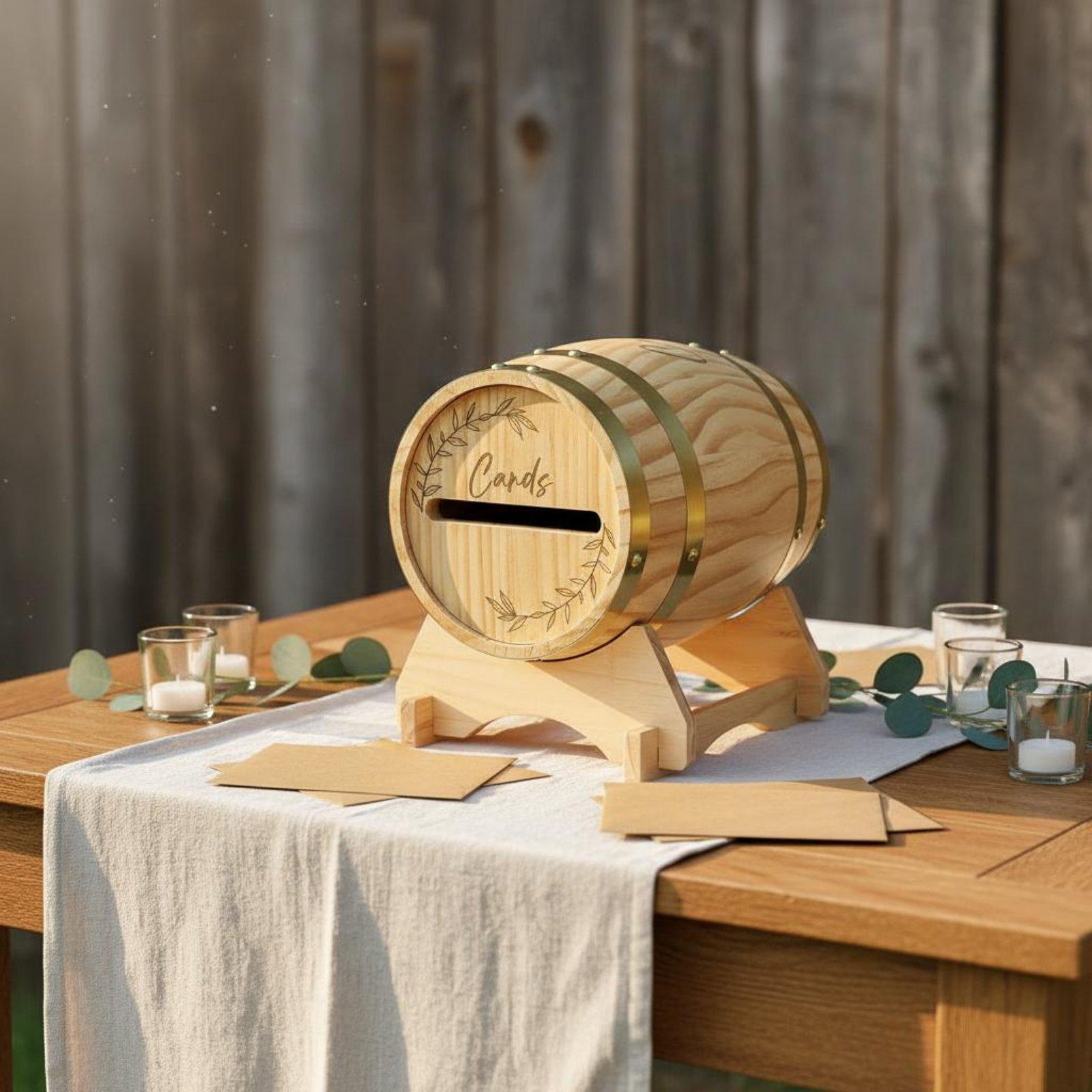 Grande boîte à cartes en bois  - Event Party Box avis et prix