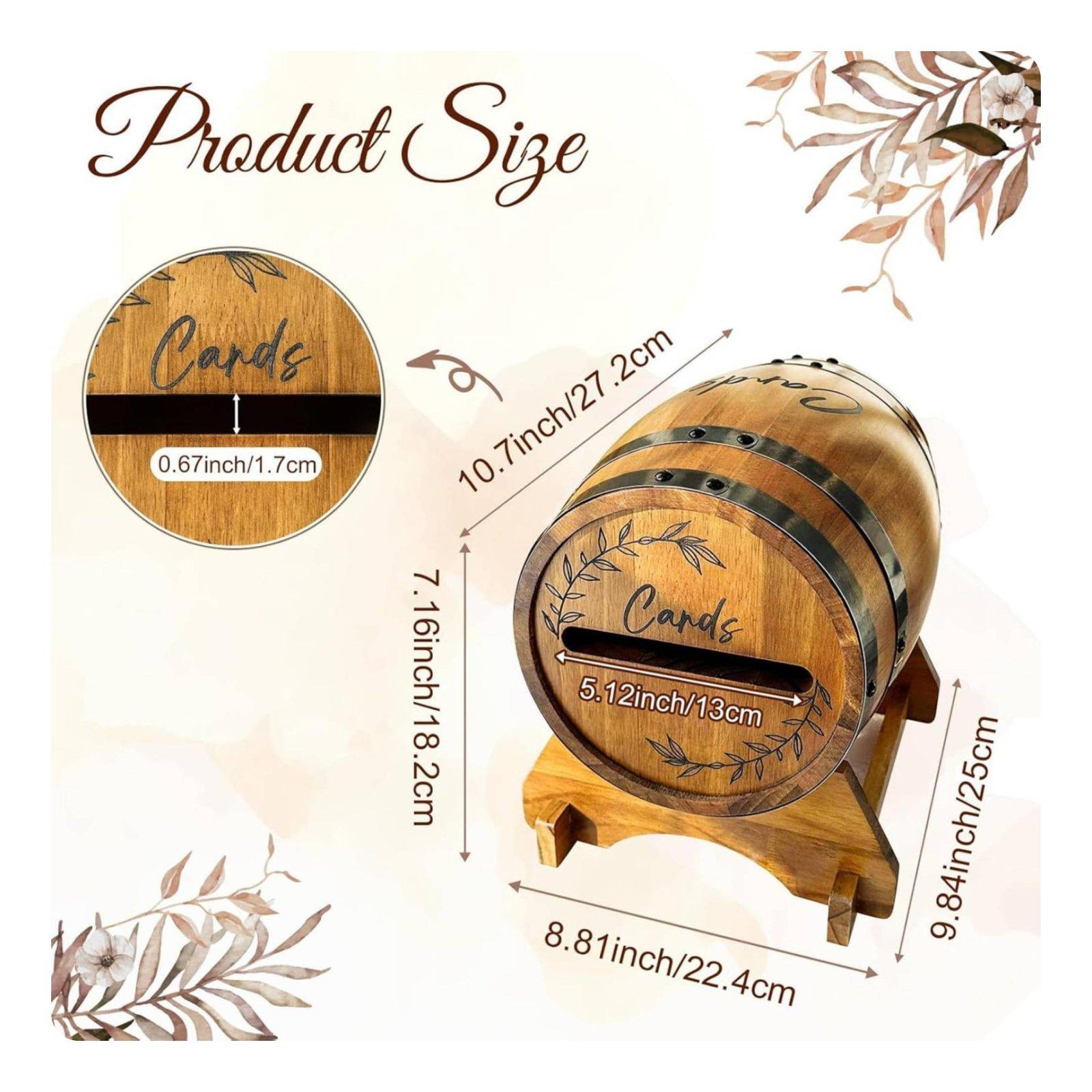 Grande boîte à cartes en bois  - Event Party Box avis et prix