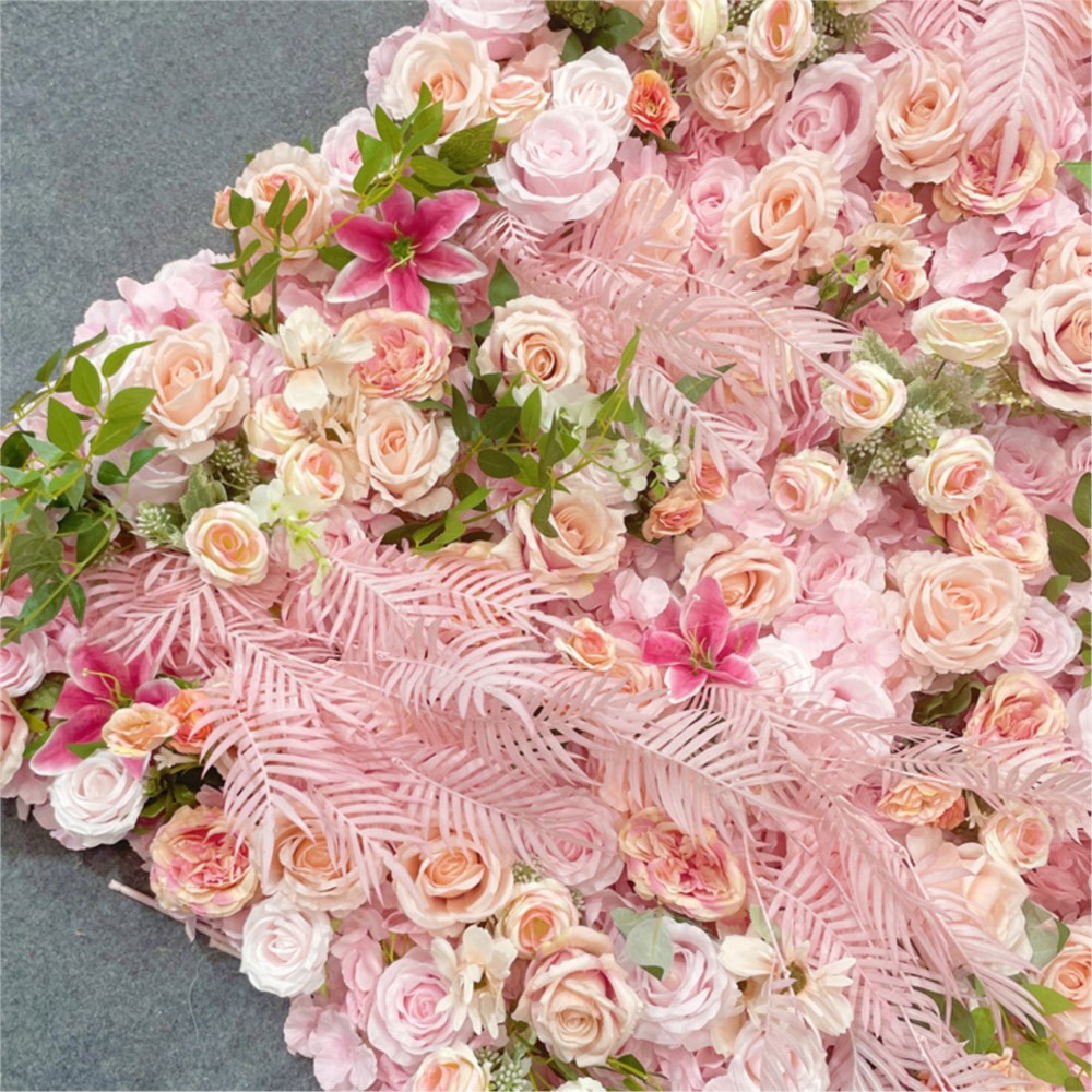 Uflower 5D Rose Rose tissu fle - Flower Wall Panel avis et prix