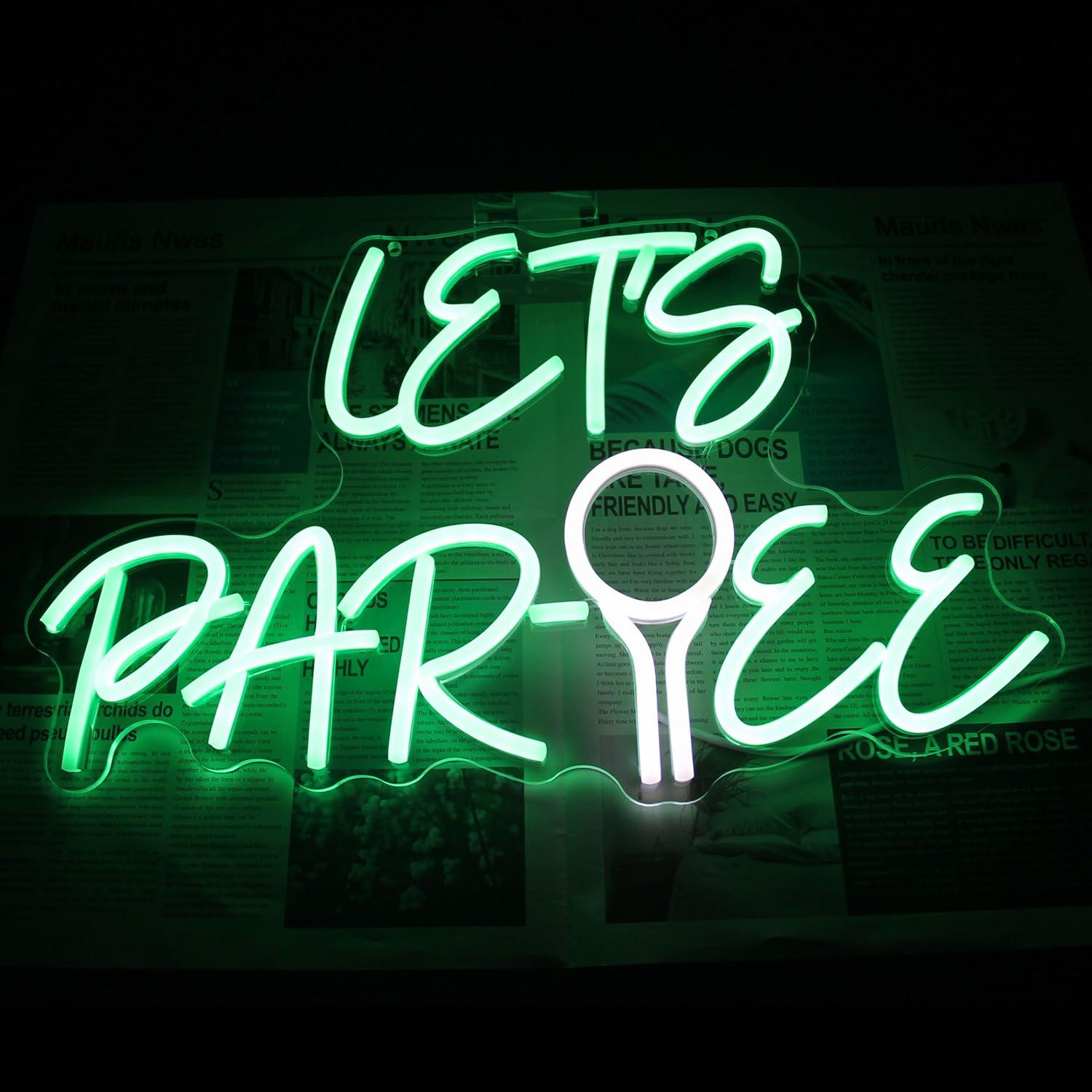 Ensemble de lettres lumineuses - Neon Sign Party avis et prix